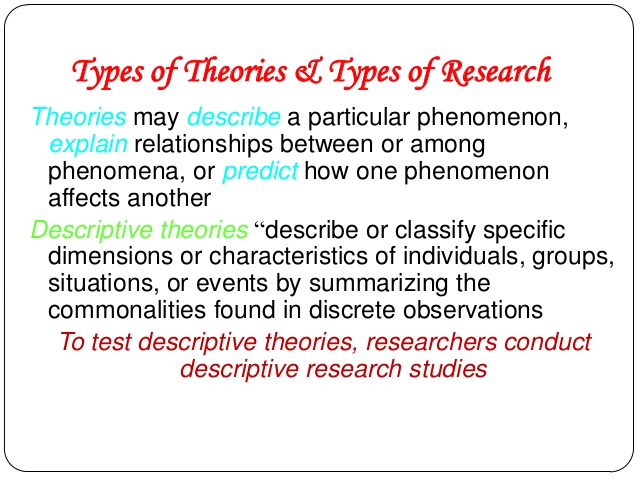 different types of theoretical framework